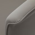GABBIANO Fauteuil de barbier Athena gris