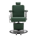 GABBIANO Visionerio barberstol, grøn, forkromet stel