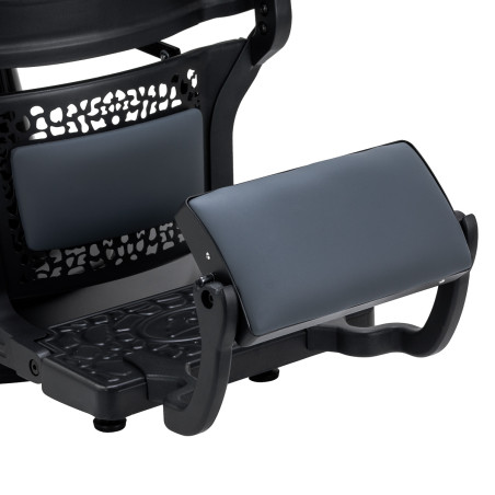 GABBIANO fauteuil de barbier Niccolò graphite sans boutons