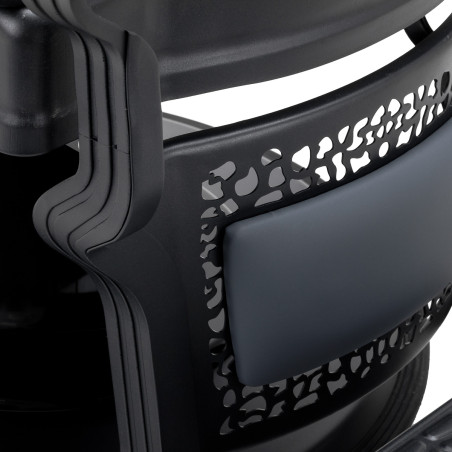 GABBIANO fauteuil de barbier Niccolò graphite sans boutons