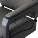 GABBIANO sillón de barbero Bruno gris con base gris