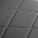 GABBIANO sillón de barbero Bruno gris con base gris