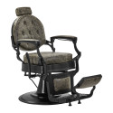 Fauteuil de barbier GABBIANO President Old Leather Verde