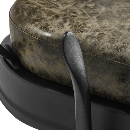 Fauteuil de barbier GABBIANO President Old Leather Verde