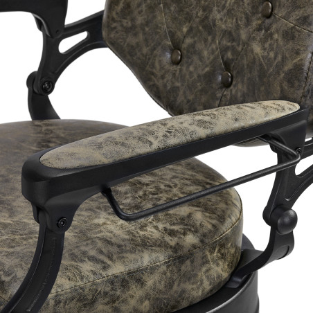 Barberstol GABBIANO President Old Leather Verde