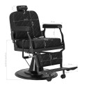 Carlos Extra Black Barber Chair