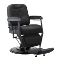 Barberstuhl GABBIANO Bruno mit Gestell in Graphit, Schwarz