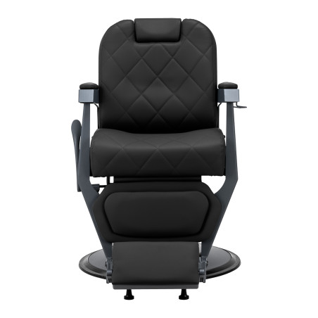 Barberstuhl GABBIANO Bruno mit Gestell in Graphit, Schwarz