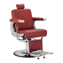 Kappersstoel GABBIANO Visionerio+ rood, chromen frame