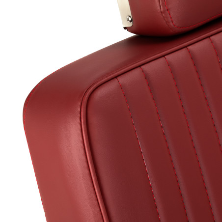 Sedia da barbiere Gabbiano Visionerio+ rosso struttura cromate