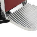 GABBIANO Visionerio+ barber chair, red, chrome-finish frame