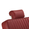 Chaise de barbier GABBIANO Visionerio+ rouge, structure chromée