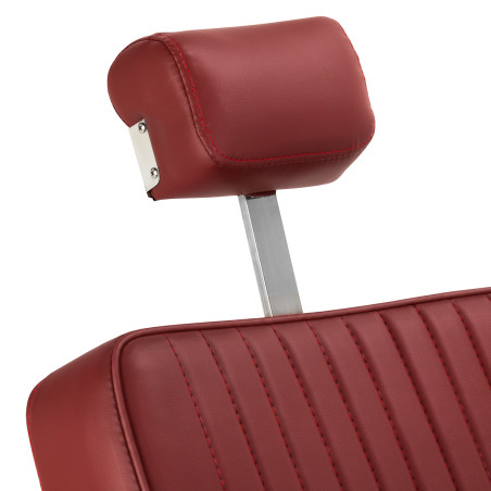 Sillón de barbero GABBIANO Visionerio+ rojo, estructura cromada