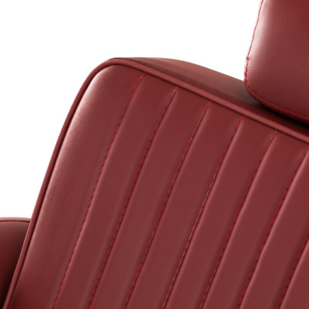 Sillón de barbero GABBIANO Visionerio+ rojo, estructura cromada