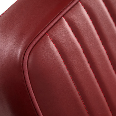 GABBIANO Visionerio+ barber chair, red, chrome-finish frame