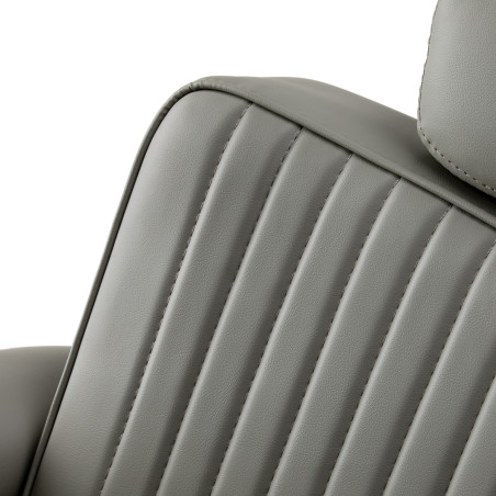 GABBIANO silla de barbero Visionerio rosa con estructura cromada