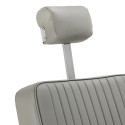 GABBIANO Fauteuil de barbier Visionerio rose, structure chromée