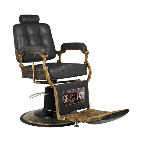 Barber chair GABBIANO Boss Old Leather black