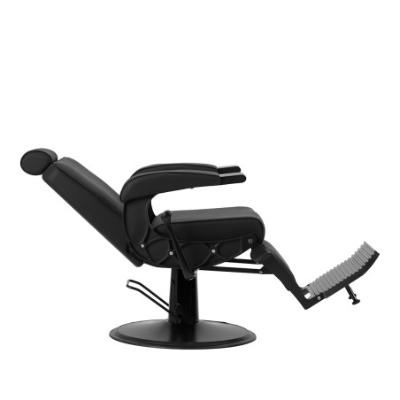 Fauteuil de barbier Continental nero GABBIANO