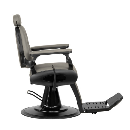 GABBIANO Francesco gray barber chair with black base