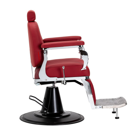 GABBIANO Fauteuil de barbier Elias rouge