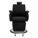 GABBIANO Fauteuil de barbier Athena noir