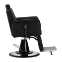 GABBIANO Fauteuil de barbier Athena noir