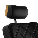 GABBIANO chaise de barbier Leonardo noir et or