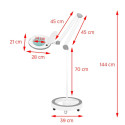ELEGANTE 6014 60 LED SMD 5D lâmpada de aumento com tripé