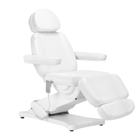 Poltrona estetica elettrica SILLON CLASSIC 4 motori con culla bianca