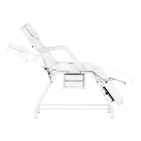 Fauteuil cosmétique 557A avec plateaux blancs