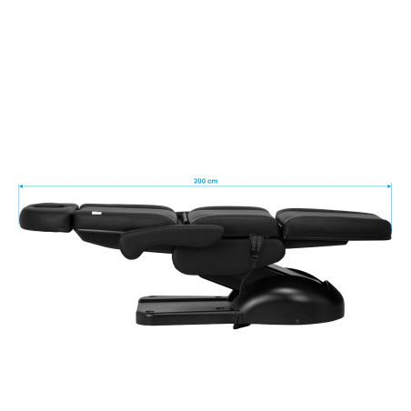 Scaun cosmetic AZZURRO Lux 3m negru
