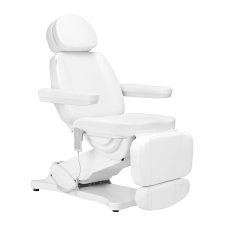Elektrische schoonheidsstoel SILLON CLASSIC met 3 motoren, wit