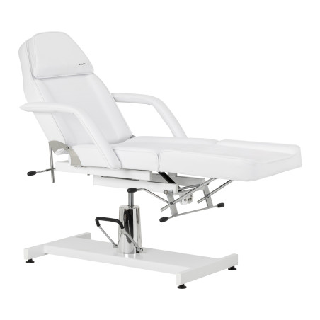 Hydraulische salonstoel SILLON 210 met witte schommelbasis