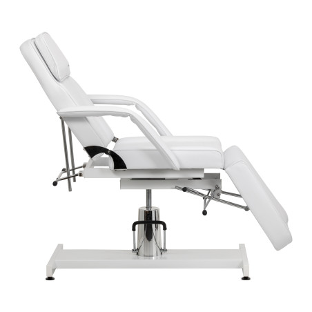 Fauteuil de salon hydraulique SILLON 210 avec base à bascule blanche