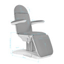Sedia estetica elettrica SILLON Eclipse 3 motori grigio