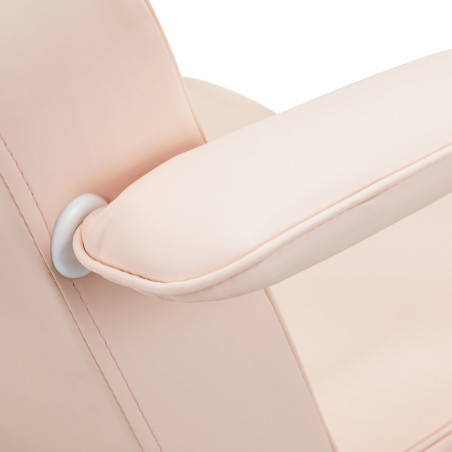 Cadeira de estética Basic 202 com tabuleiros cor-de-rosa
