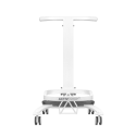 Comfort pedicure tray on wheels with lifting function