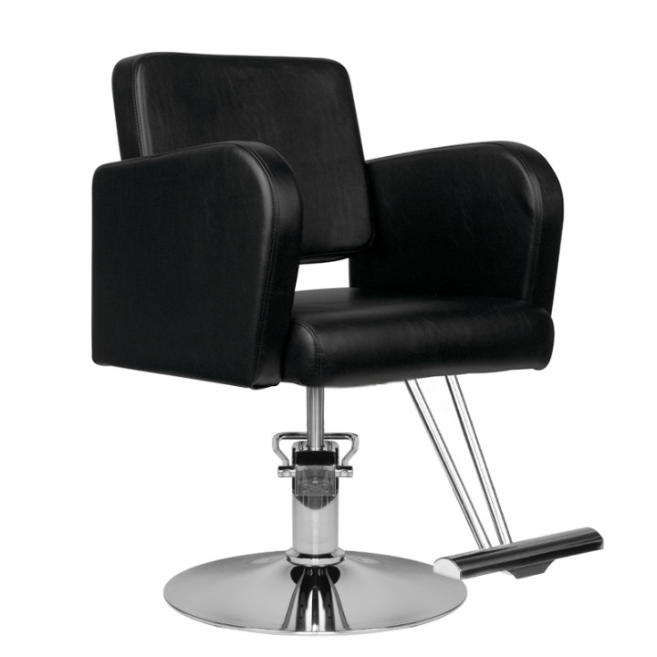 Svart barberarstol HAIR SYSTEM HS92