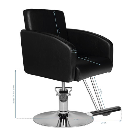 Friseurstuhl HAIR SYSTEM HS40 schwarz