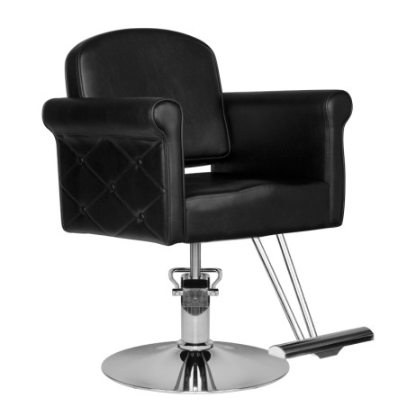 HAIR SYSTEM HS69 zwarte kappersstoel