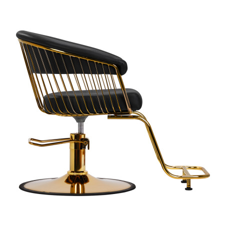 Sedia da parrucchiere Hair System Lille oro nero