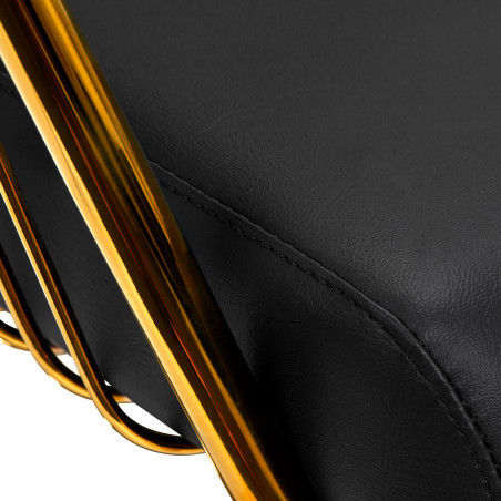 Kappersstoel HAIR SYSTEM Lille zwart-goud