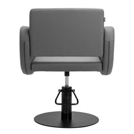 GABBIANO fauteuil de coiffure Sewilla gris, base noire