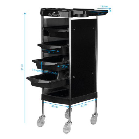 GABBIANO asistente de peluquería FX11-B negro