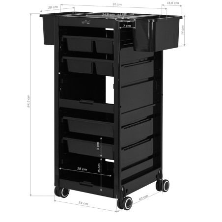 GABBIANO kappersassistent 68A zwart